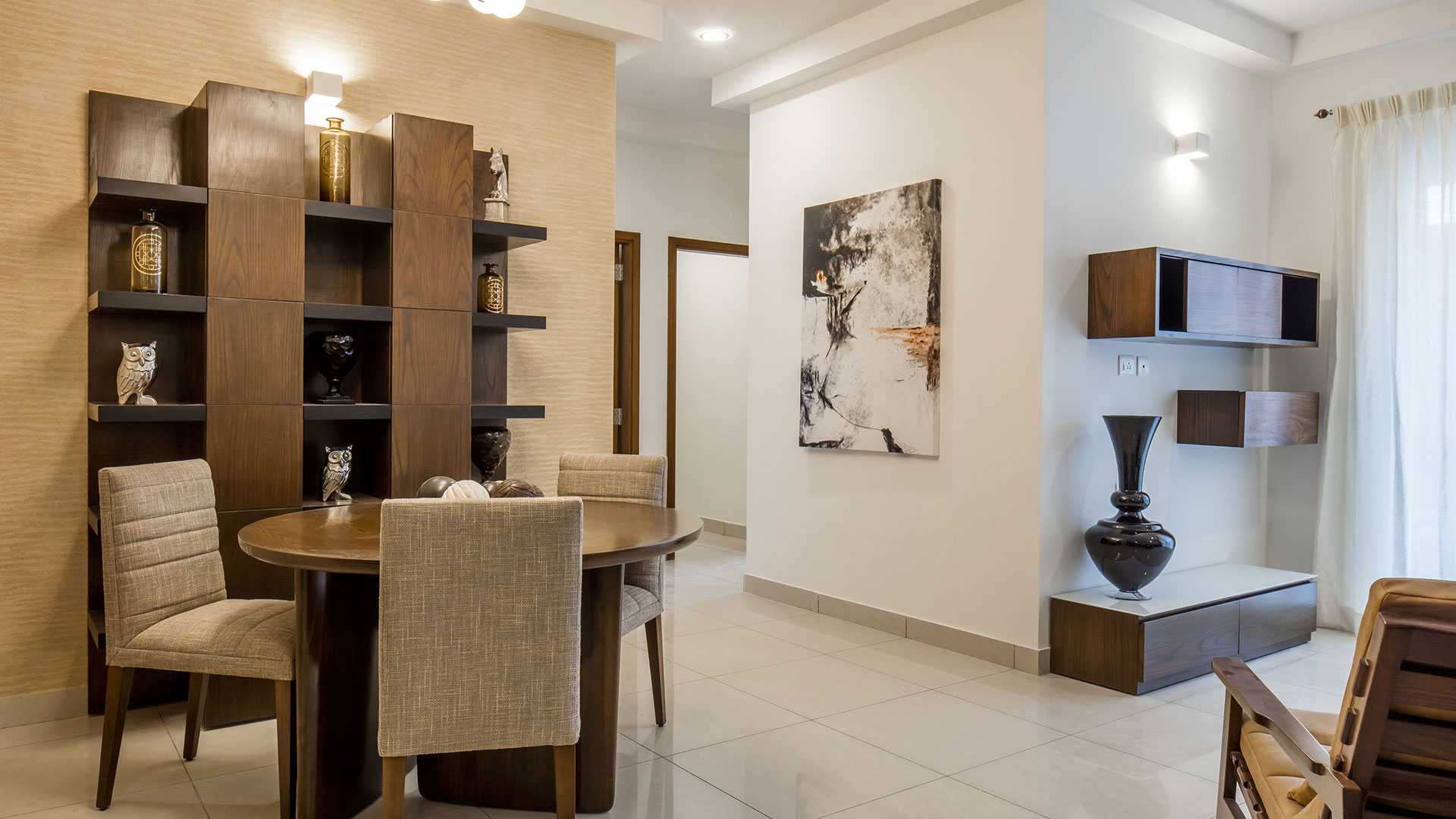 Dining Area of 3 BHK Prestige Raintree Park